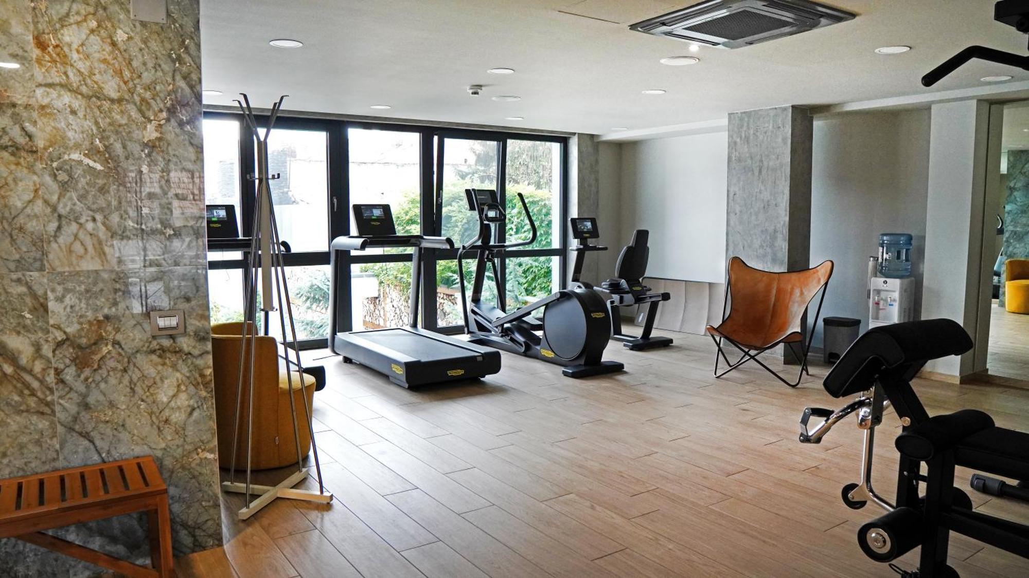 Aniroc Signature Hotel Arad Esterno foto A gym in a hotel